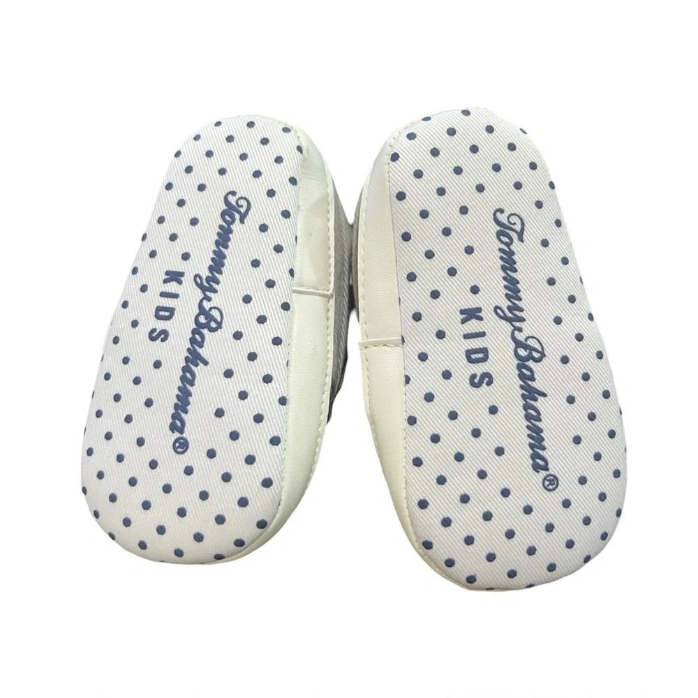 Tommy Bahama Gray Baby Shoes with Anchor Design